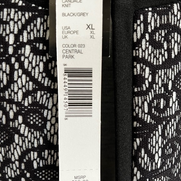 Preston York White Overlay Open Cardigan Black Candace Knit XL Formal Cocktail - Picture 10 of 12